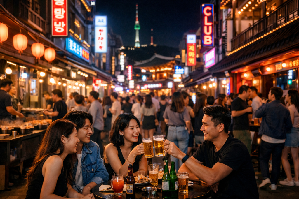 Best Areas in Seoul for a Night Out with Friends